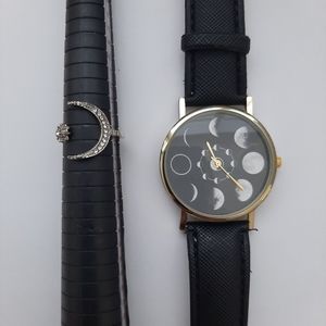 NEW Moon Watch and Ring Set